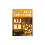 Guirlande lumineuse LED 1 m – 10 LED blanc chaud à piles pour décoration intérieure