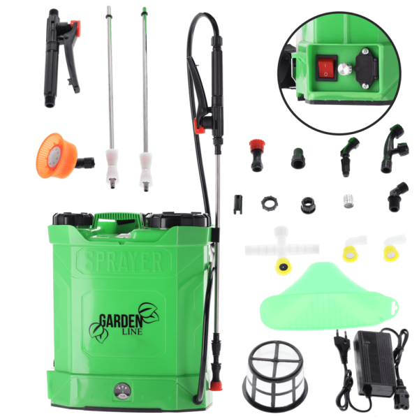 Pulvérisateur dorsal à batterie 10 L pour jardin et protection des plantes
