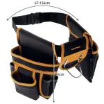 Ceinture porte-outils multifonction avec 22 poches et support marteau