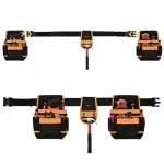 Ceinture porte-outils multifonction avec 22 poches et support marteau