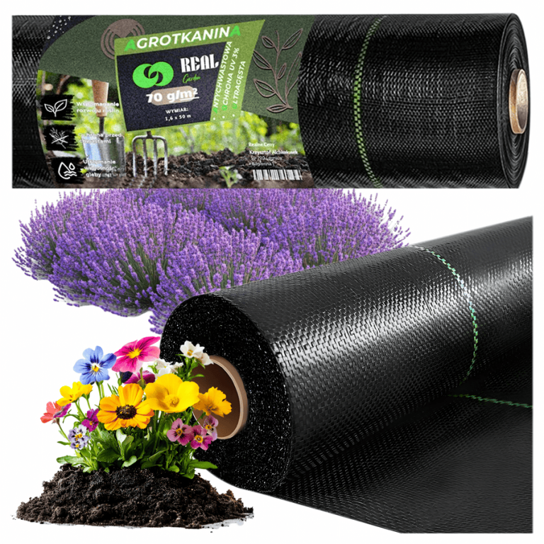 Agrotextile de jardin noir 70 g/m² – 50 m × 1,6 m, protection hivernale des plantes