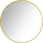 Miroir mural rond doré 60 cm – cadre aluminium design moderne