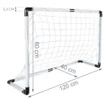 Cage de football pour enfants 120 cm – set complet avec ballon, pompe et piquets