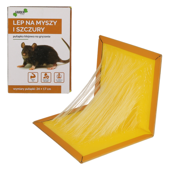 Piège à souris et rats 24 × 17 cm – plaque adhésive réutilisable sans poison