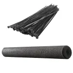 Filet brise-vue et d’ombrage gris 1,5 × 50 m – avec 60 attaches de fixation
