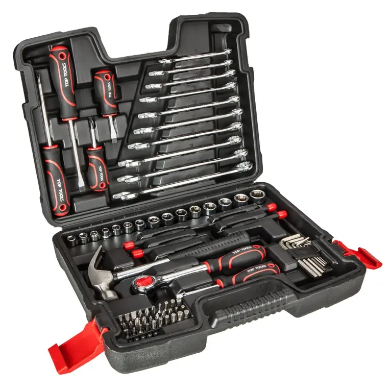 Coffret de Douilles et Outils 73 Pièces 1/4" & 3/8" – Acier au Carbone