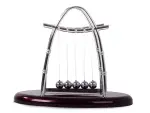 Pendule de Newton XL de bureau – démonstrateur de physique avec 5 billes