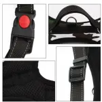 Harnais réglable pour chien XL avec bandes réfléchissantes – noir, rouge ou camouflage