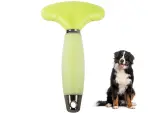Brosse double face pour chiens et chats – élimination du sous-poil, verte