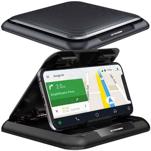 Support Téléphone Universel Xtrobb Réglable – Voiture et Bureau – Noir/Gris