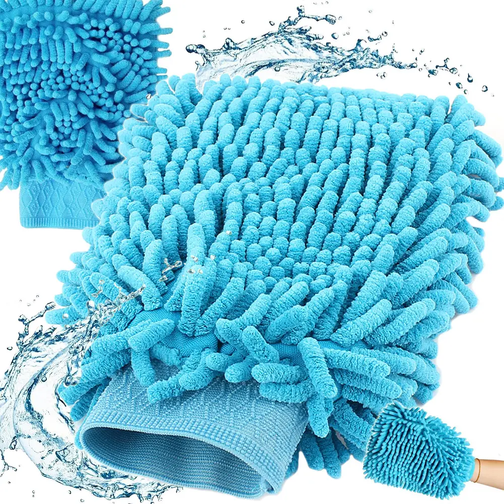 Gant de Nettoyage Auto en Microfibre Double Face – Lavage, Dépoussiérage et Polissage Gant de Nettoyage Auto en Microfibre Double Face – Lavage, Dépoussiérage et Polissage