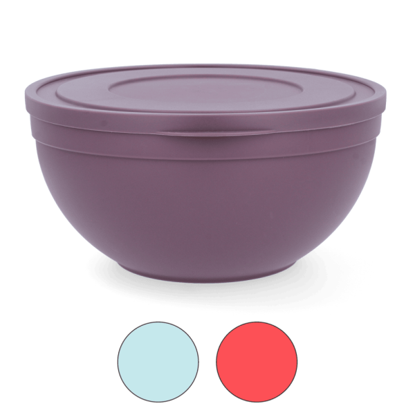 Bol Rond en Plastique Sandy High Frosted 6 L avec Couvercle – Boîte de Conservation Alimentaire