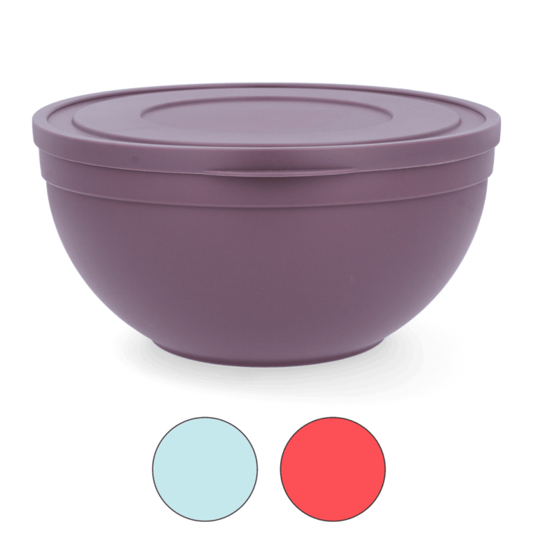 Bol Rond en Plastique Sandy High Frosted 6 L avec Couvercle – Boîte de Conservation Alimentaire