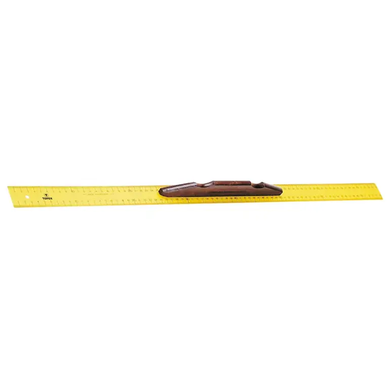 Règle en acier inoxydable TOPEX – 75 cm (750 mm) – Avec poignée en bois