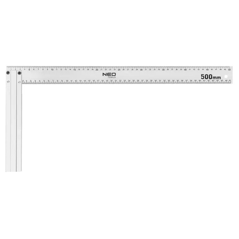 Équerre de menuisier NEO en aluminium – 500 mm – Graduation métrique